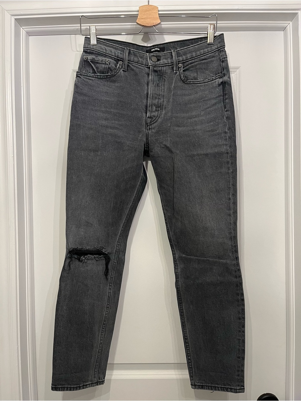 GRDFRND Black Slim Ripped Jeans